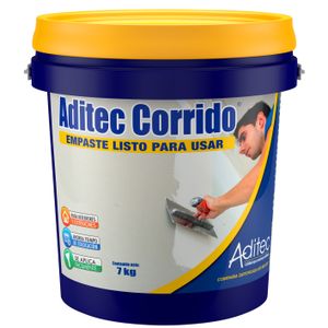 Empaste CORRIDO para empastar láminas de fibrocemento o gypsum 7 kg. - ADITEC