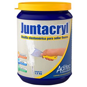 Sellador junta elastomérico JUNTACRYL Blanco de gran adherencia para fisuras interiores 1,2 kg. - ADITEC