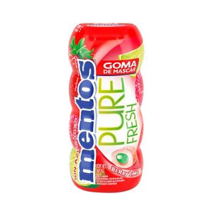 Chicles sin azucar PURE FRESH con sabor artificial a Frutos Rojos Lima; Pack x 15 chicles. - MENTOS