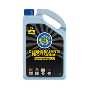 Desengrasante Profesional multiusos de TRABAJO PESADO para eliminar grasa difícil 1 gal. - SELLO AZUL