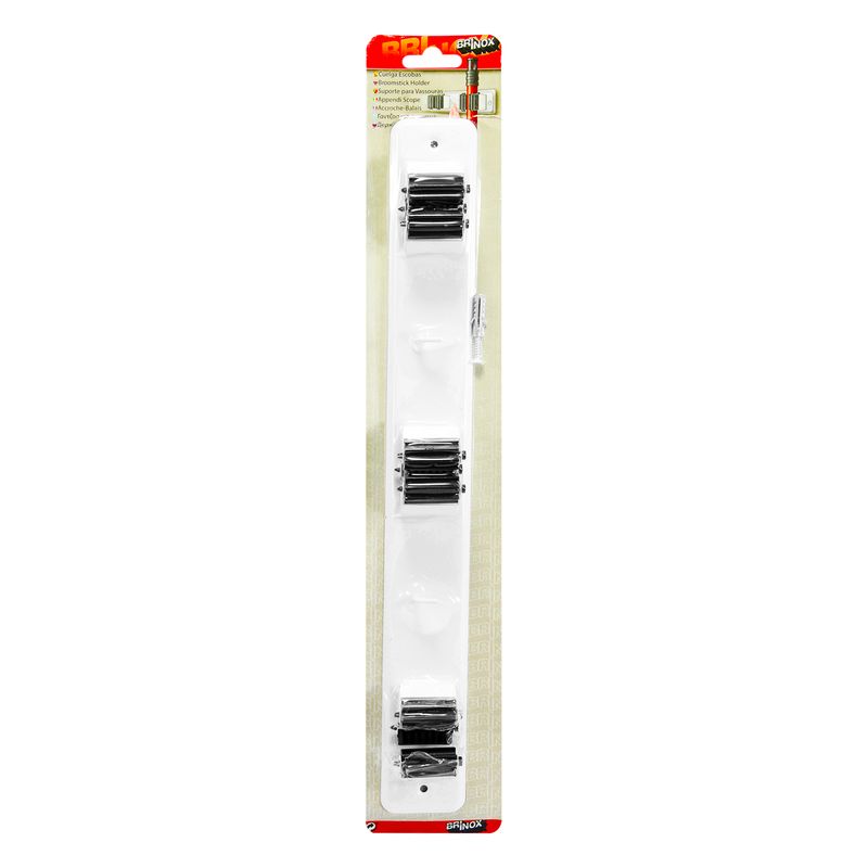 Cuelga-escobas-metalico-triple-color-blanco-con-rodillos-y-2-ganchos-multiusos.---BRINOX
