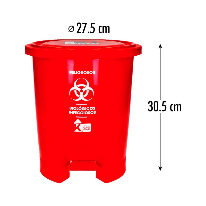 Tacho-duplo-RED-para-reciclaje-ROJO-con-capacidad-de-10-lts.---CASA-PICA