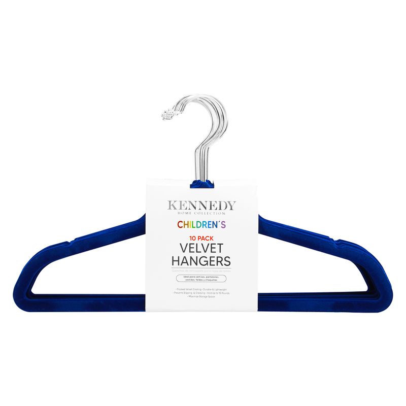 Armador-azul-para-ropa-con-diseño--Children--tipo-gamuza-en-set-de-10-unidades.---KENNEDY
