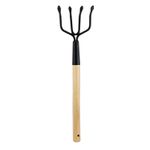 Rastrillo-de-aluminio-con-4-dientes-y-mango-pequeño-de-madera.---WRT