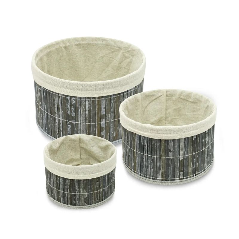 Set-de-cajas-organizadoras-con-estructura-a-base-de-fibras-de-madera-con-soportes-y-apliques-de-tela--pack-x-3