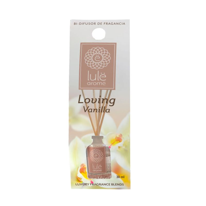 Ambiental-fragancia-LOVING-VAINILLA-con-difusores-de-aroma-de-bambu-30-ml.---LULE-AROME