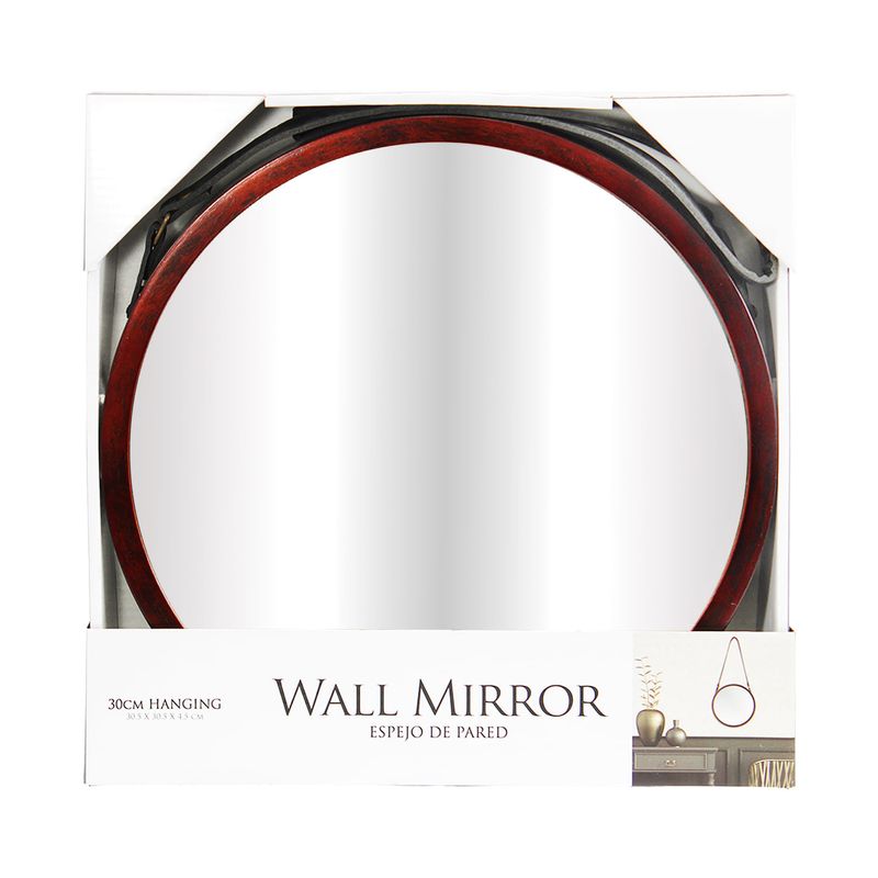 Espejo-colgante-en-forma-de-circular-con-correa-de-cuerina-para-pared-de-color-negro.---KENNEDY