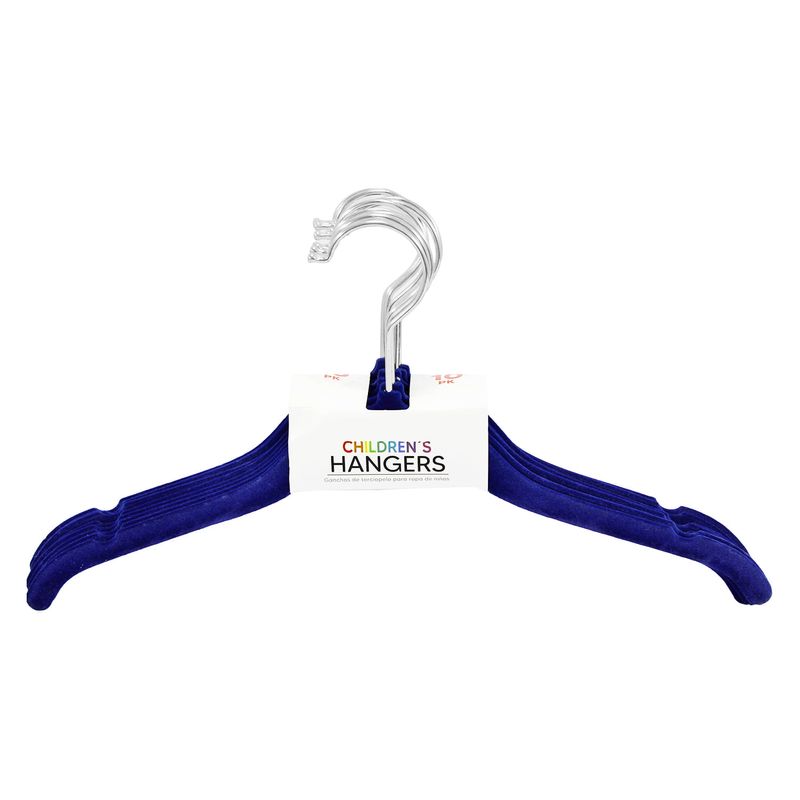 Armador-azul-para-ropa-con-diseño--Children--tipo-gamuza-en-set-de-10-unidades.---KENNEDY