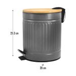 Basurero-gris-con-tapa-de-madera-bamboo-de-5-litros-incluye-un-mini-balde.---MAYS