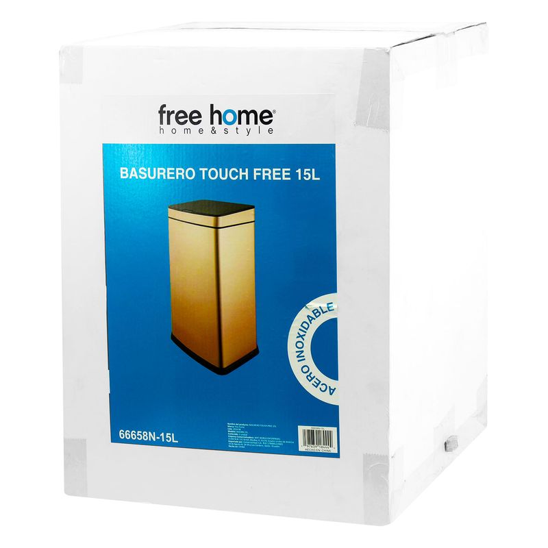 Basurero-bronce--Touch-free--con-15-lt-de-capacidad.---FREE-HOME