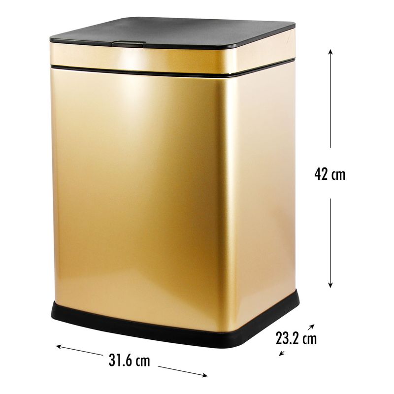 Basurero-bronce--Touch-free--con-15-lt-de-capacidad.---FREE-HOME