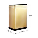 Basusero-touch-free-de-color-bronce-de-acero-inoxidable-con-capacidad-de-8L.---FREE-HOME