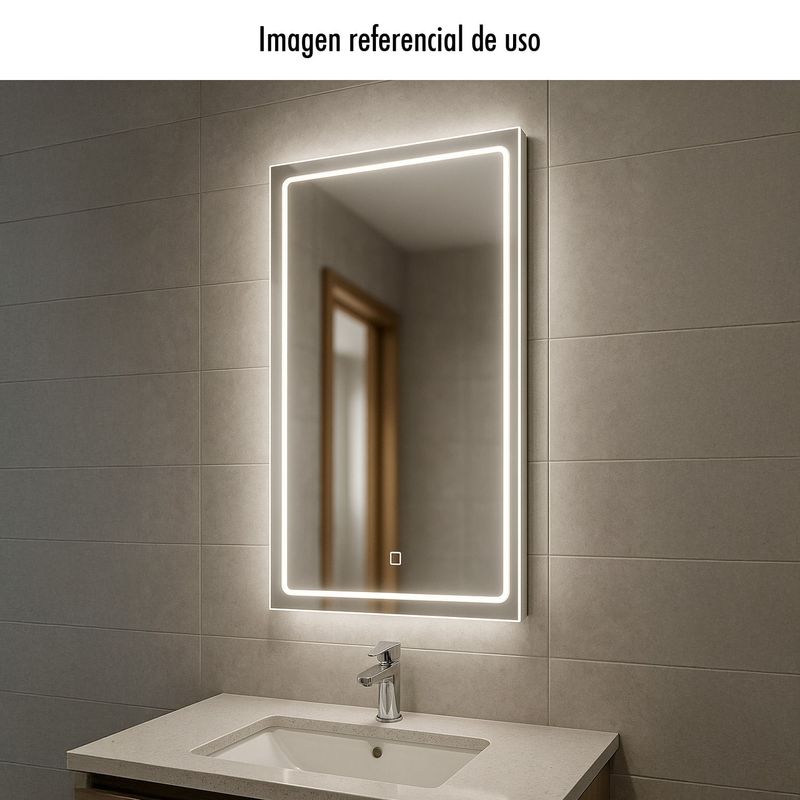 Espejo-rectangular-de-60-x-80-cm-con-luz-LED-y-encendido-touch-para-baño.---K-HOME