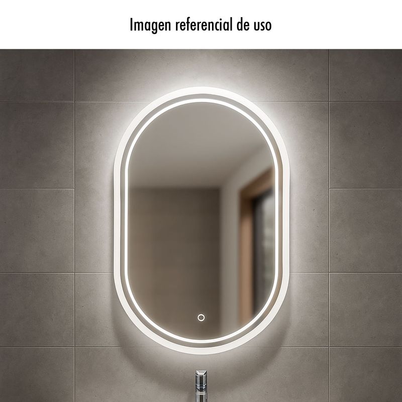 Espejo-ovalado-de-60-x-80-cm-con-luz-LED-y-encendido-touch-para-baño.---K-HOME