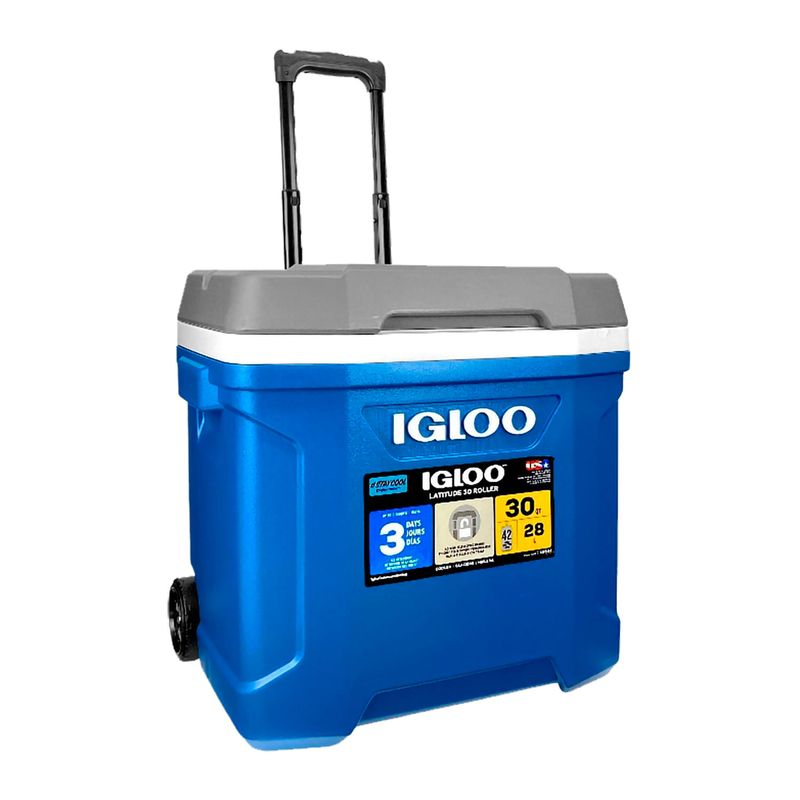 Hielera-de-28-litos-multicolor--azul-gris-y-negro-.---IGLOO