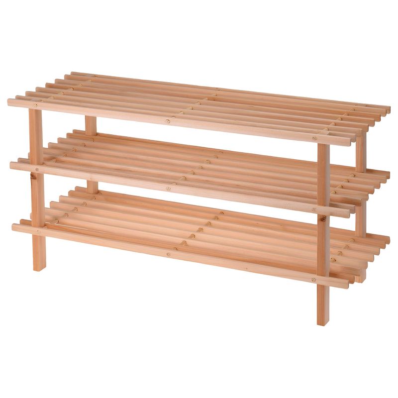 Zapatera-de-madera-de-abeto-con-3-niveles.---STORAGE-SOLUTIONS