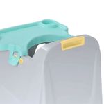 Silla-comedor-plastico-color-menta-y-gris-para-bebes.---RIMAX