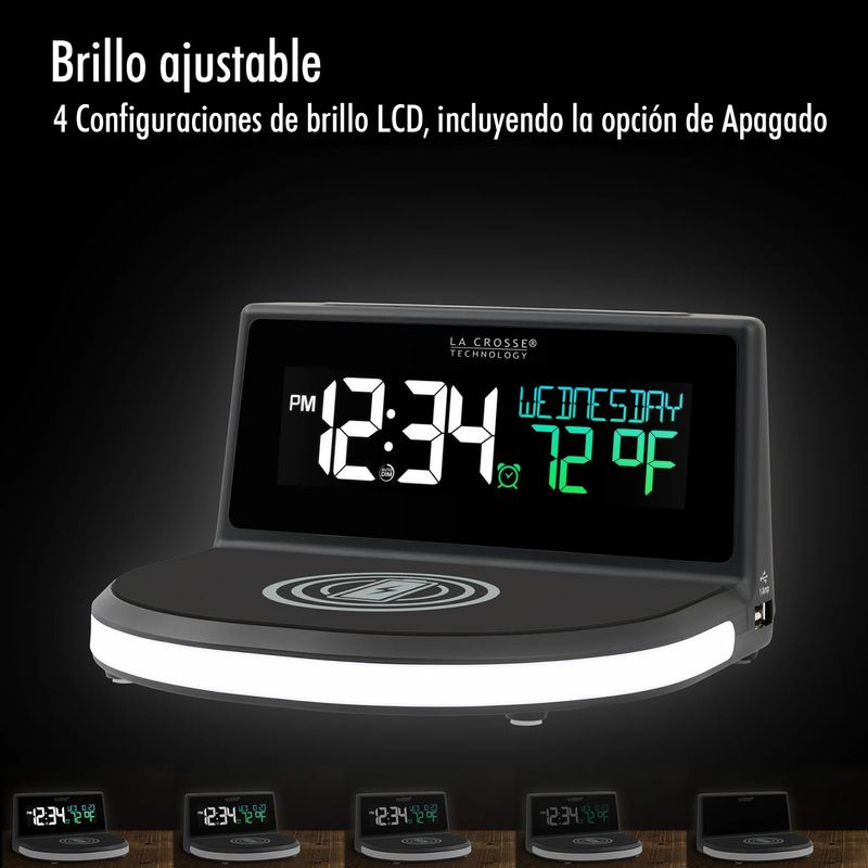 Reloj-digital-con-cargador-wireless-para-celular.---LA-CROSSE-TECHNOLOGY