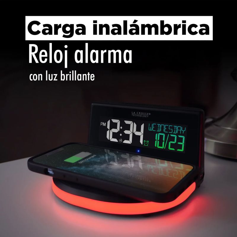 Reloj-digital-con-cargador-wireless-para-celular.---LA-CROSSE-TECHNOLOGY