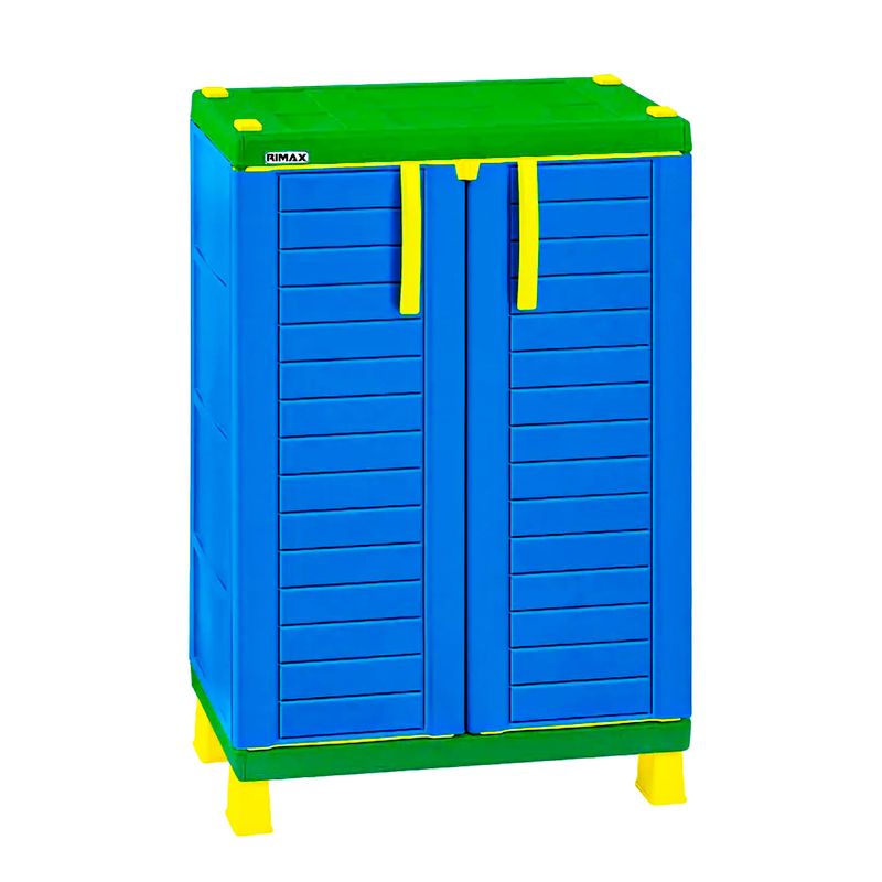 Armario-infantil-para-NIÑO-con-puertas-3-niveles-multicolor.---RIMAX