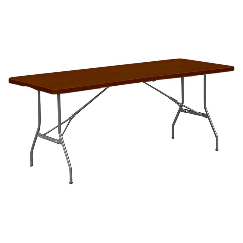 Mesa-plegable-plastica-de-color-cafe-de-180-x-70-x-74cm.---MAY-S