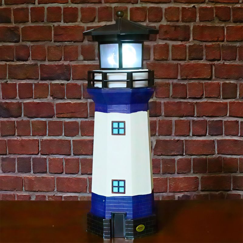 Lampara-tipo-faro-de-varios-colores-con-panel-solar.---BOSTON-HARBOR