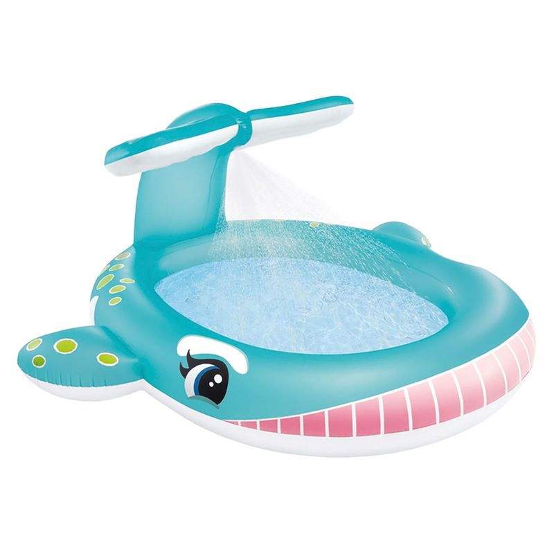 Piscina-inflable-con-forma-de-ballena-y-funcion-de-aspersor.---INTEX
