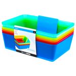 Juego-de-6-cestas-organizadoras-plasticas-de-colores.---STORAGE-SOLUTIONS