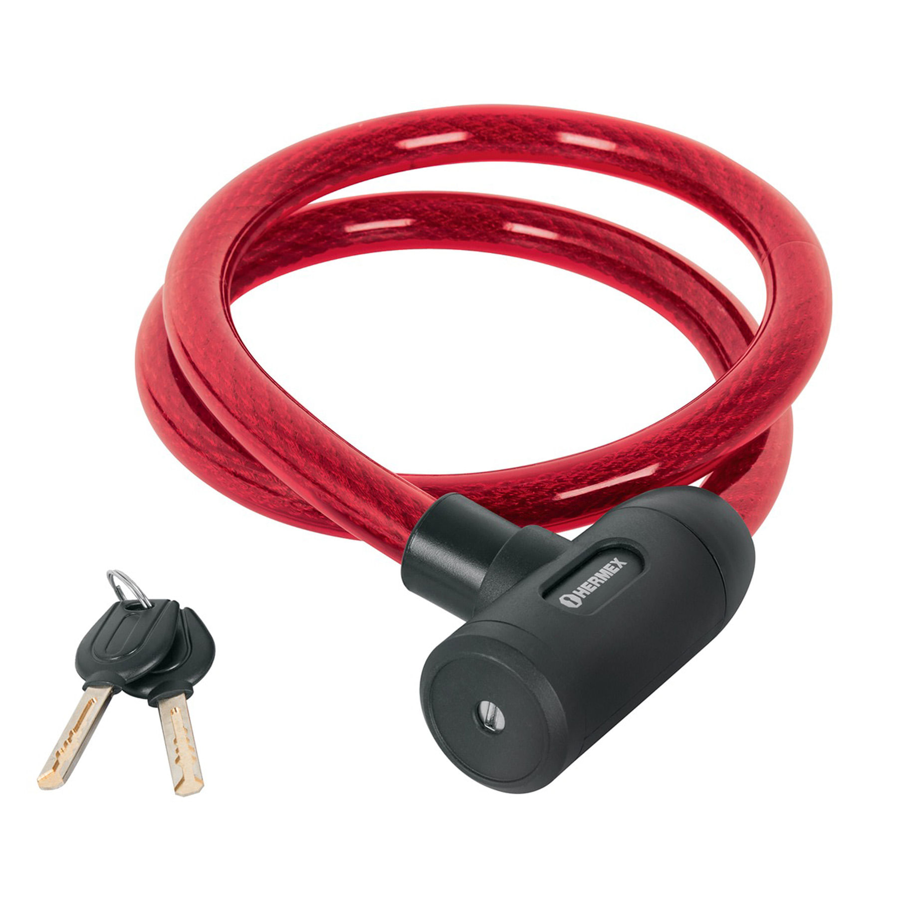 Cable De Acero Para Bicicleta ValueMax - 213 Cm Con Revestimiento PVC, Ideal Para Asegurar Bicis, Motos O Muebles De Jardín