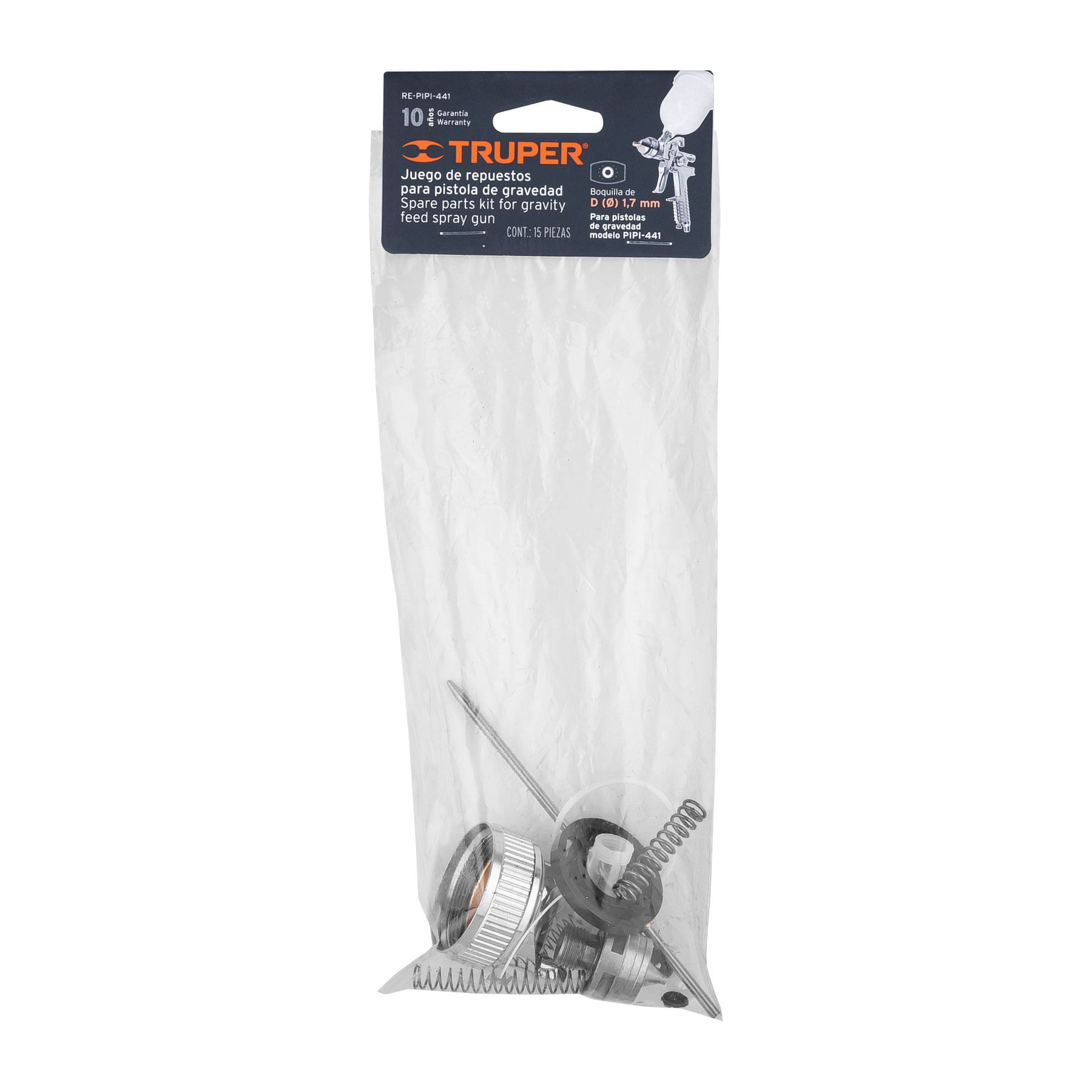 Kit de repuestos para pistola de gravedad de pintar de modelo PIPI-441 ...