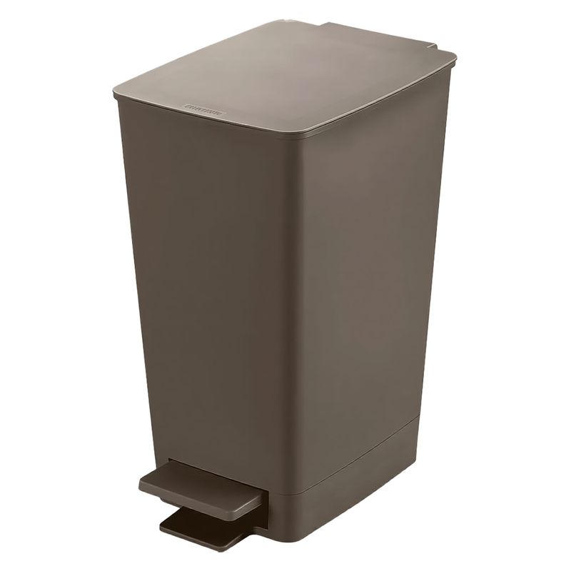 Basurero-con-pedal-mocca-de-diseño--SLIM--con-8-lt-de-capacidad.---RIMAX