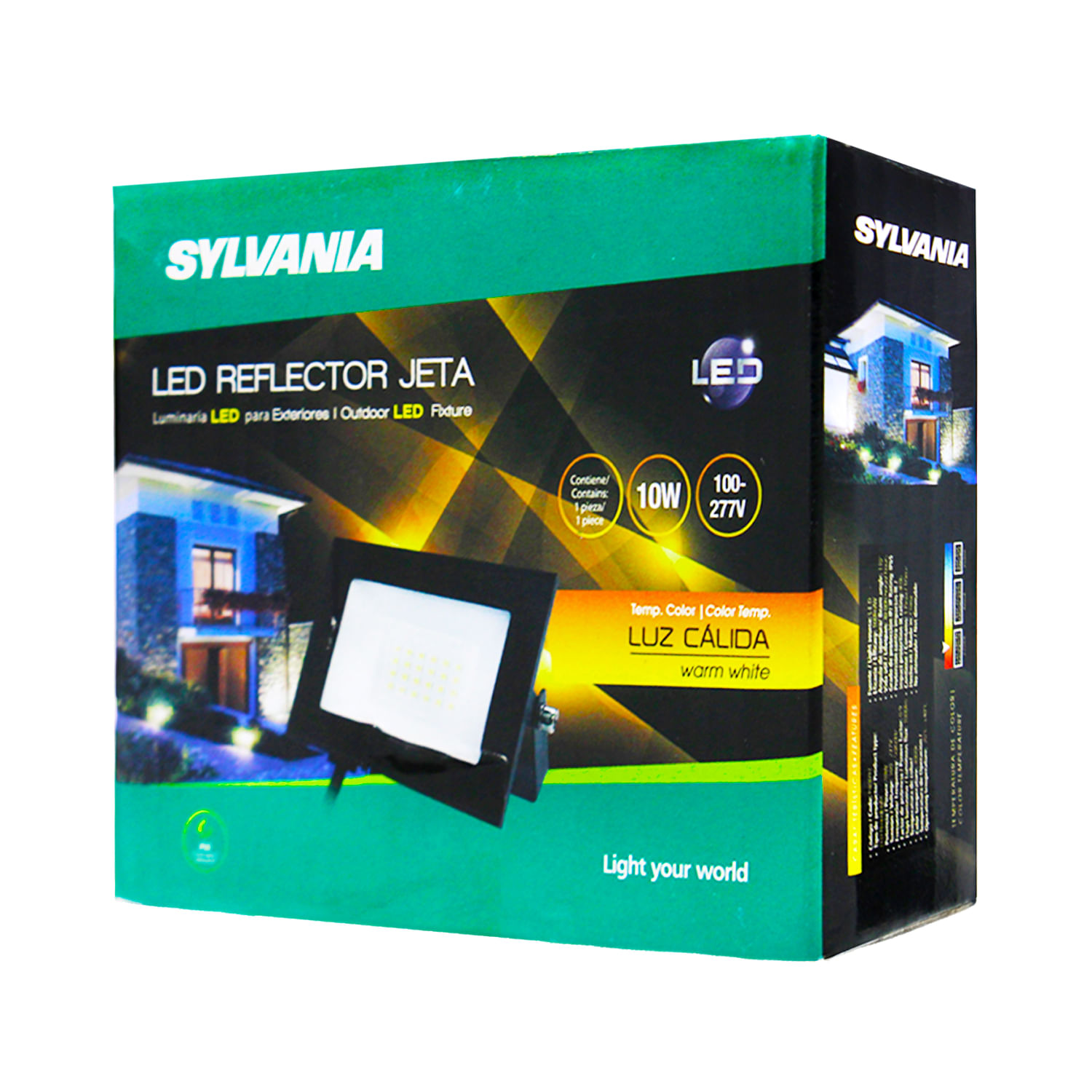 Reflector LED JETA de 10W, luz cálida 3000 K, con 1000 lm, para ...