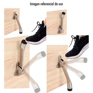 Tope de puerta bronce de 4" (10,2 cm), frotado con aceite, con tornillería - NATIONAL HARDWARE