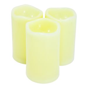 Velas decorativas LED sin llama con aroma a vainilla. - KOLE IMPORTS