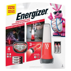 Kit de emergencia con 2 linternas manos libres con distintos modos de luz. - ENERGIZER