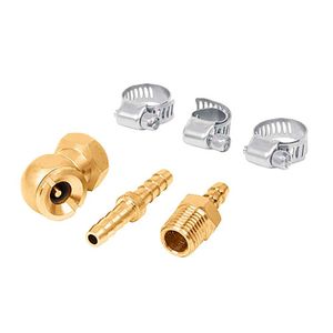 Juego reparador para mangueras de compresor de 6 piezas para 3/8" NPT fabricados en latón. - TRUPER