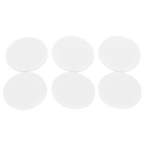 Resbalón redondo de color blanco de 1 3/8" (3,5 cm), 6 unidades. - PROSOURCE