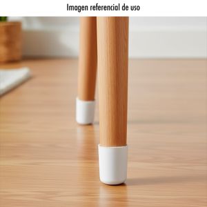 Regatón redondos de color blanco de 1 1/8" (2,8 cm), 4 unidades. - PROSOURCE