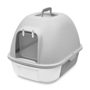 Letrina para gato plástica cerrada tipo kennel. - K HOME