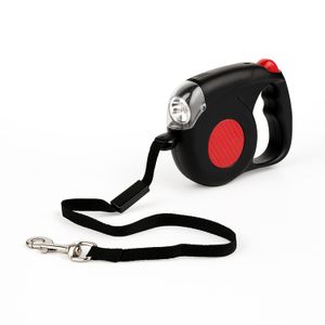 Collar Negro P/Perro Retactil C/Linterna - DUKES