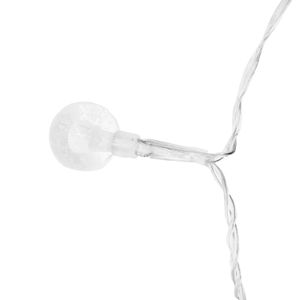 Cadena decorativa LED mini bombillos de color transparente, funciona con pilas (no incluídas). - BLITZ