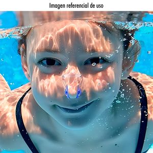 Kit de piscina juego de tapones y pinza para nariz y oídos, color azul, viene con estuche. - INTEX