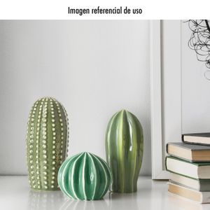 Juego de 3 cactus de porcelana para decoración. - ORGILL