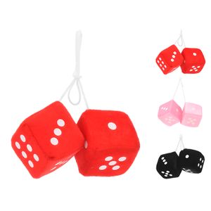 Dados decorativos de peluche para AUTO, de diferentes colores. - ORGILL