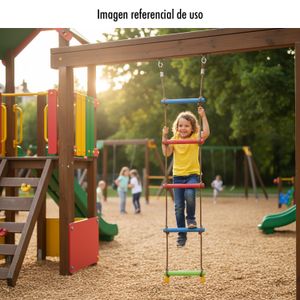 Escalera plástica infantil con cuerdas de 2 m para escalada - ORGILL