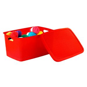 Cesto navideño "Spirella" tamaño Mediano en color verde. - PLAPASA