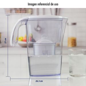 Jarra plástica de 1,2 lt con filtro para agua. - COFLEX