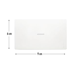 Interruptor inteligente "Premium Smart" TÁCTIL simple en color blanco. - VETO