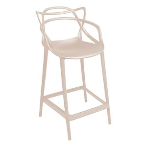 Taburete "Art Sidney" con apoya brazos, color beige, capacidad hasta 400 lbs. - CASA PICA