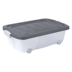 Caja de almacenamiento con ruedas para debajo de la cama. - ORGILL